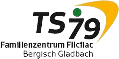Logo des Vereins TS79 mit stilisierter Farbgebung in Gelb und Grün, darunter der Schriftzug „TS79“.